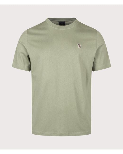 Paul Smith Green Regular Fit Zebra T-Shirt for men