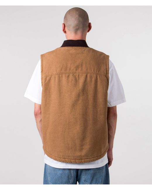 Dickies Brown Relaxed Fit Duck Canvas Gilet for men