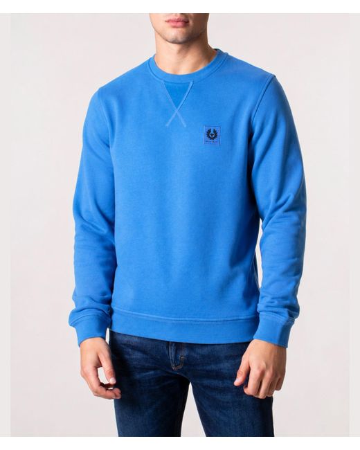 Belstaff Blue Reg Fit Sweatshirt for men