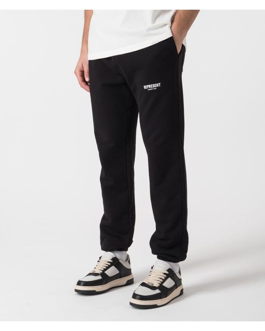 Represent Black Relaxed Fit Owners' Club Joggers for men