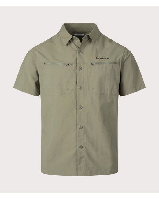 Columbia Green Mountaindale Outdoor Short Sleeve Shirt for men