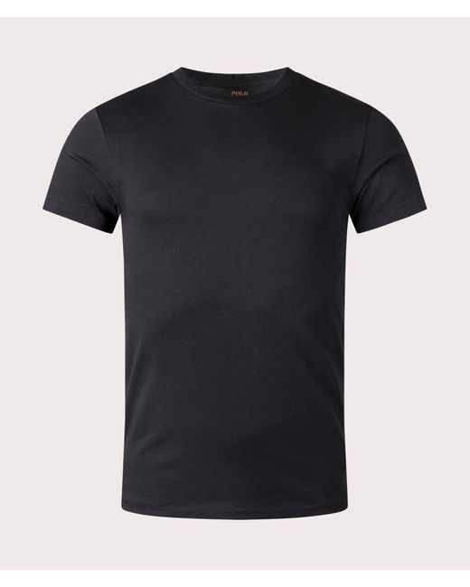 Polo Ralph Lauren Black 2 Pack Classic Crewneck Undershirt T-Shirt for men