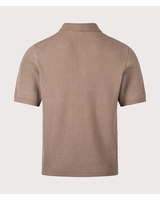 Norse Projects Brown Anholt Cotton Crepe Polo Shirt for men