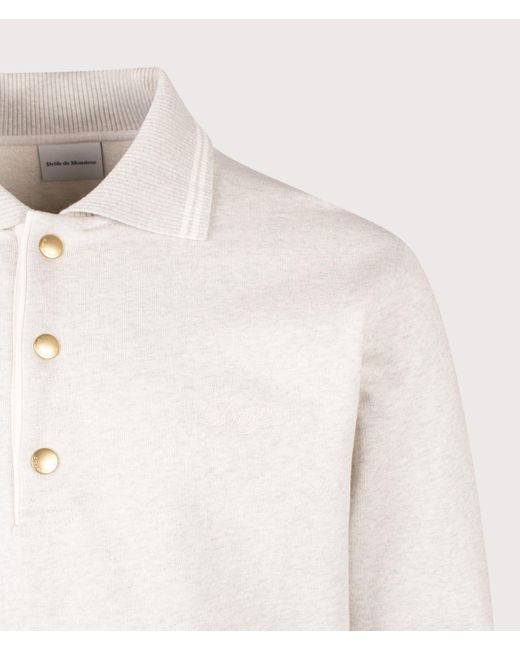 Drole de Monsieur Natural Relaxed Fit Drôle Long Sleeve Polo Shirt for men