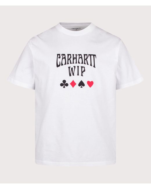 Carhartt White Loose Fit Deck T-Shirt for men