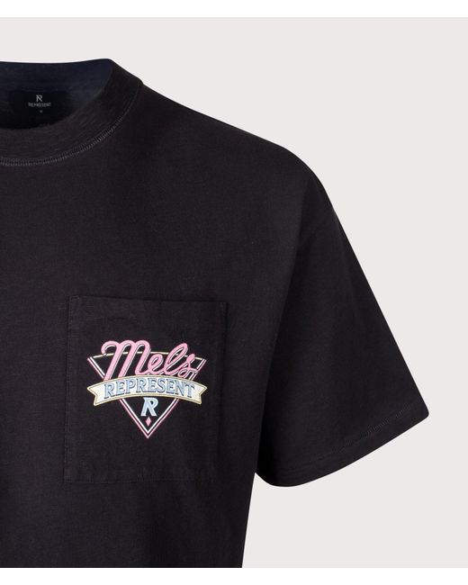 Represent Black Mel'S Diner T-Shirt for men