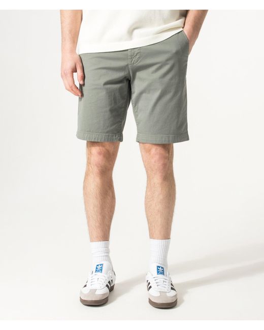 Boss Gray Slim Fit Chino Shorts for men