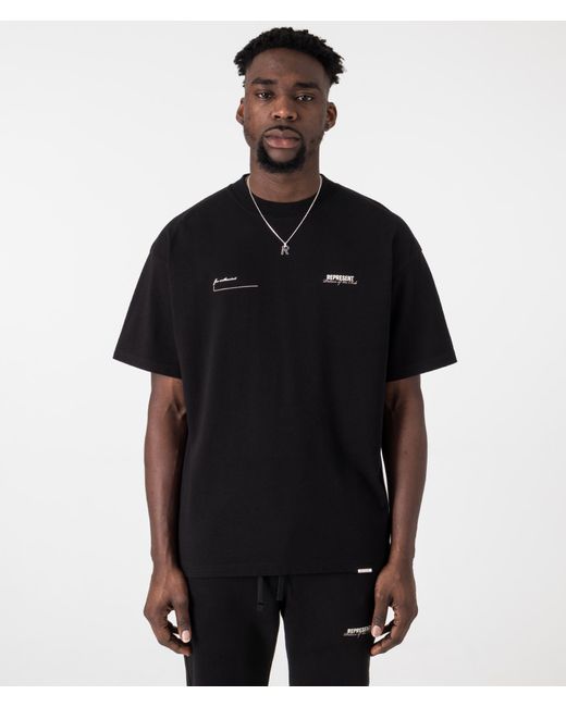 Represent Black Patron Of The Club T-Shirt for men
