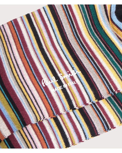 Paul Smith White Signature Stripe Socks for men