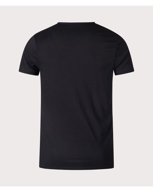 Paul Smith Black Regular Fit 3 Pack Logo Lounge T-Shirts for men