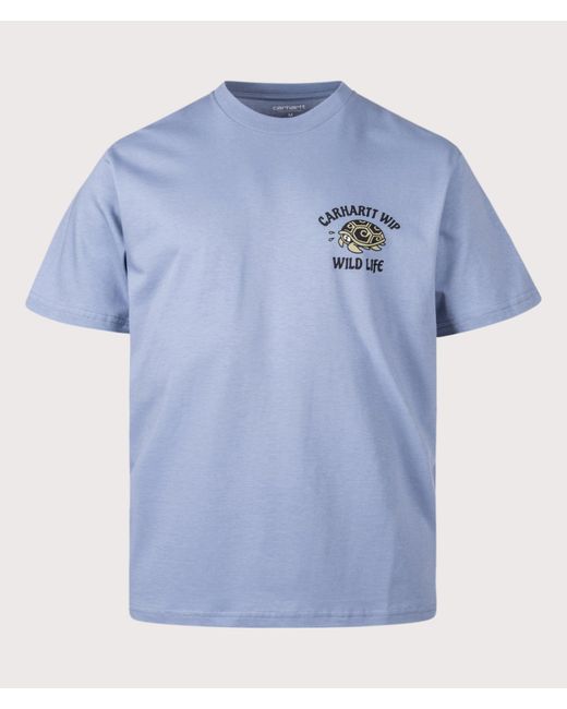 Carhartt Blue Loose Fit Wild Life T-Shirt for men