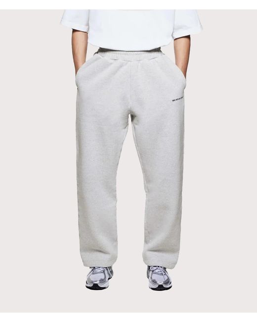 MKI Miyuki-Zoku Gray Open Hem Uniform Wide Leg Joggers for men
