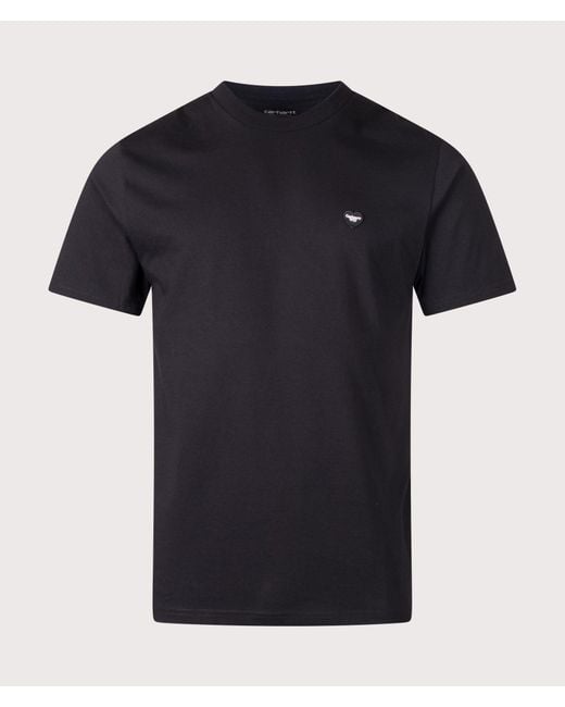 Carhartt Black Regular Fit Heart T-Shirt for men