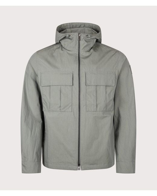 Belstaff Gray Regular Fit Container Overshirt for men