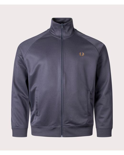 Fred Perry Blue Contrast Tape Track Top for men