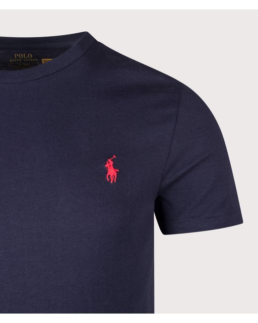 Polo Ralph Lauren Blue Custom Slim Fit T-Shirt for men