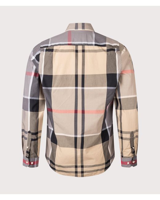 Barbour Pink Tailored Fit Harris Shirt for men