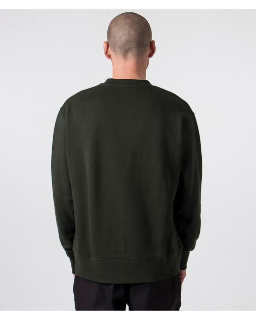Norse Projects Black Relaxed Fit Arne Organic Logo Sweatshirt for men