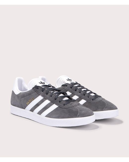 Adidas Originals Gray Gazelle Trainers for men