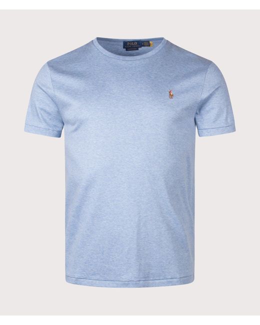 Polo Ralph Lauren Blue Custom Slim Fit Pima T-Shirt for men