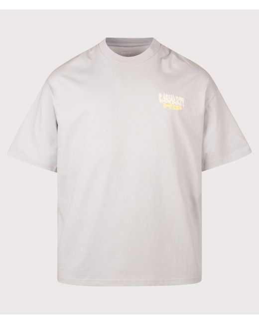 Carhartt White Oversized Fit Luggage Label T-Shirt for men