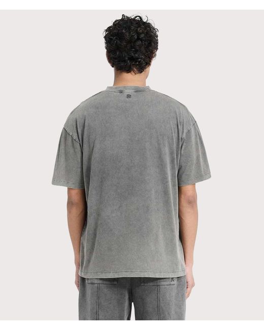 Represent Gray Initial Oversized T-Shirt for men