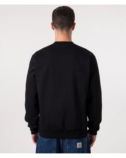 Carhartt Blue Loose Fit Carhartt Sweat for men