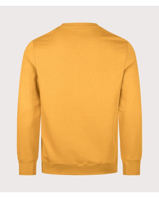 Paul Smith Yellow Regular Fit Organic Cotton Zebra Logo Sweatshirt for men