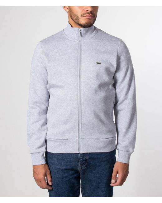 Lacoste Blue Brushed Fleece Track Top for men