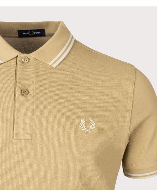 Fred Perry Natural Twin Tipped Polo Shirt for men