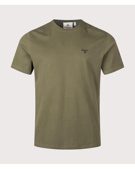 Barbour Green Regular Fit Essential Sports T-Shirt for men