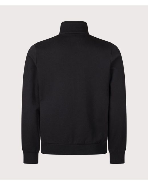 Lacoste Black Regular Fit Zip Through Sweatshirt for men