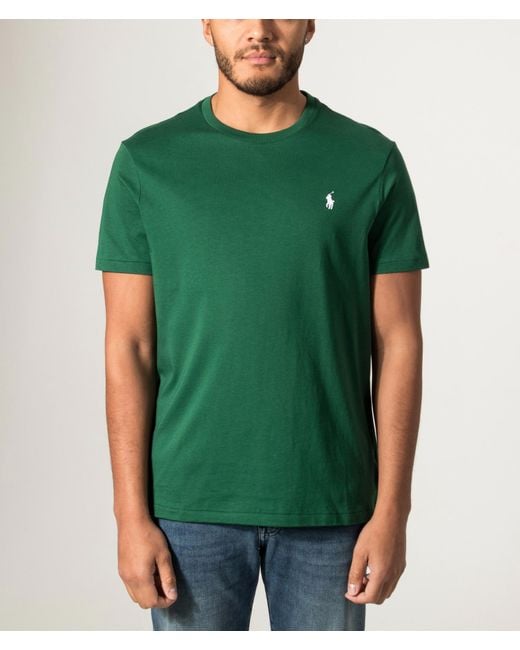 Polo Ralph Lauren Green Custom Slim Fit Jersey T-Shirt for men