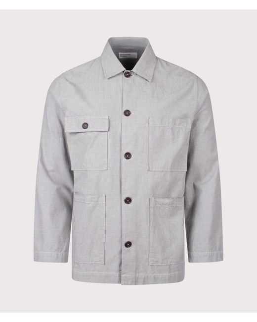 Universal Works Gray Dockside Overshirt for men