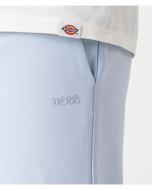 Boss Blue Regular Fit Headlo Sweat Shorts for men