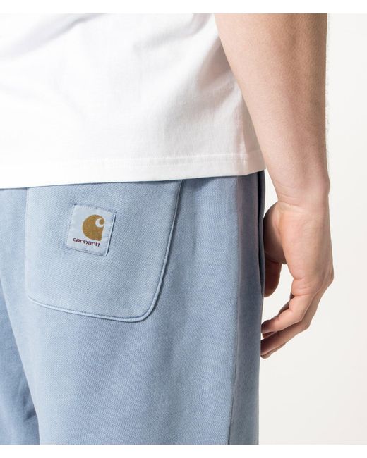 Carhartt Blue Balloon Fit Nelson Sweat Shorts for men