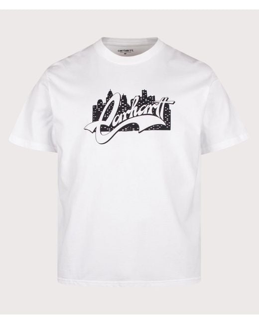 Carhartt White Loose Fit Boogie Night T-Shirt for men