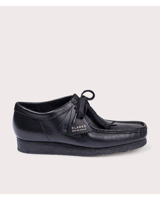 Clarks Blue Wallabee Leather Shoes for men