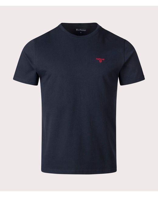 Barbour Blue Essential Sports T-Shirt for men