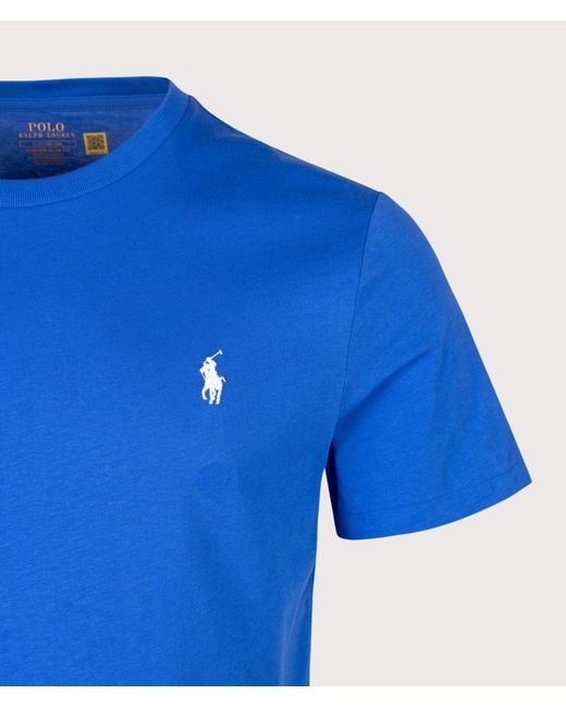 Polo Ralph Lauren Blue Custom Slim Fit Jersey T-Shirt for men