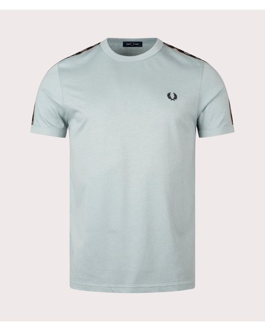 Fred Perry Blue Contrast Tape Ringer T-shirt for men