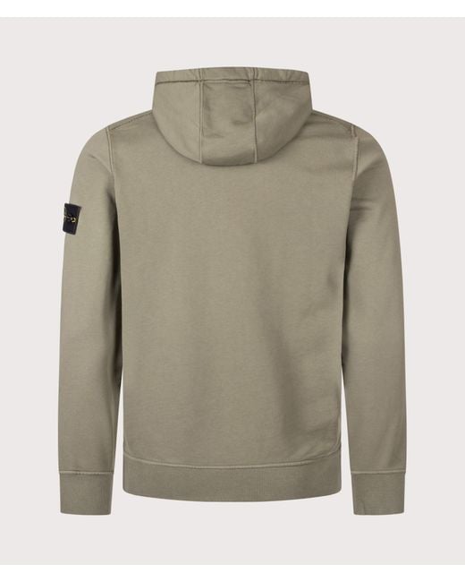 Stone Island Natural Organic Cotton Fleece Hoodie for men