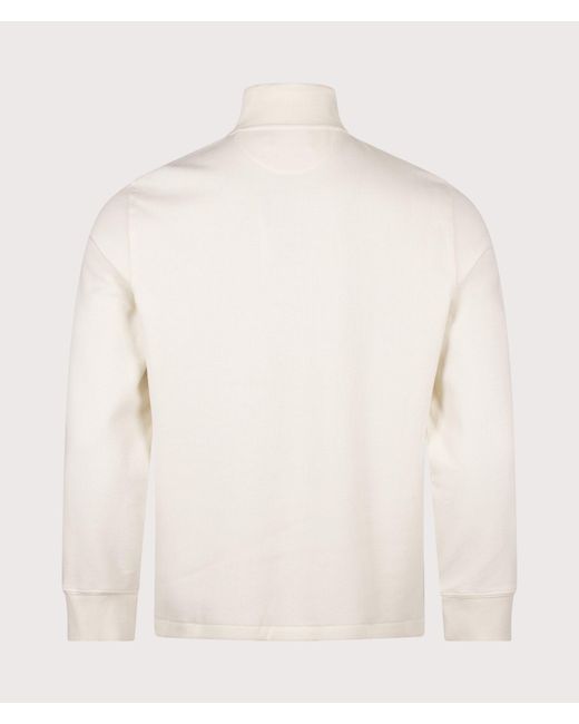 Polo Ralph Lauren Natural Estate-Rib Quarter Zip Jumper for men