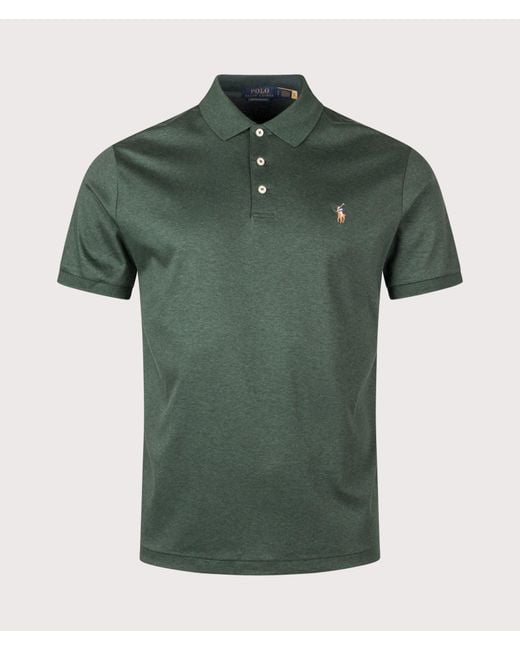 Polo Ralph Lauren Green Custom Slim Fit Soft Cotton Polo Shirt for men