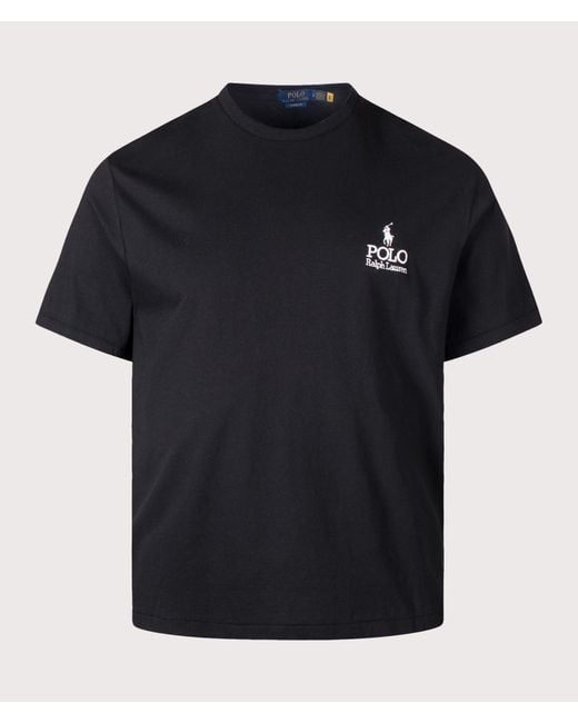 Polo Ralph Lauren Black Classic Fit Logo T-Shirt for men