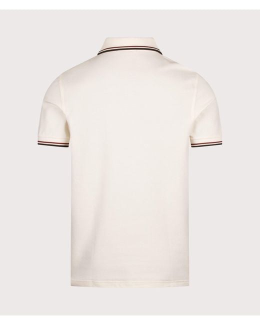 Fred Perry Natural Regular Fit Twin Tipped Polo Shirt for men