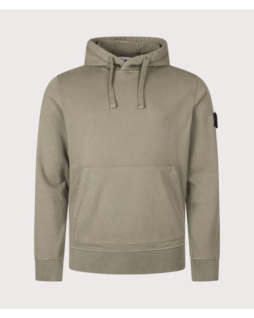 Stone Island Natural Organic Cotton Fleece Hoodie for men