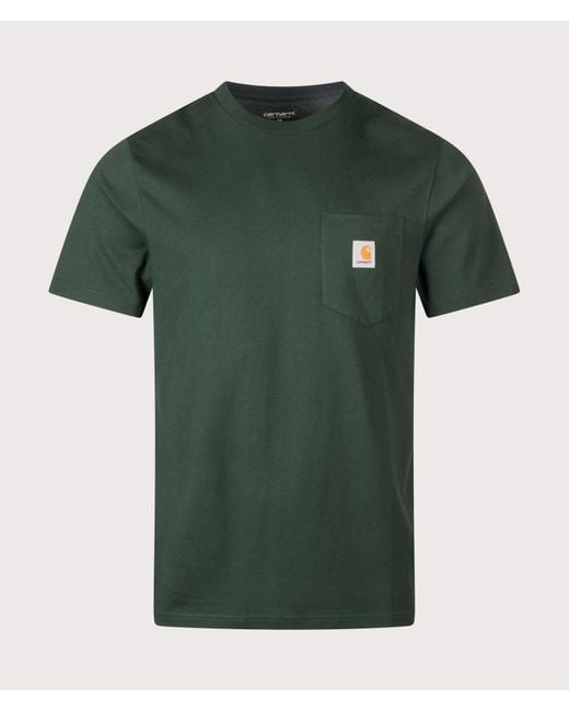 Carhartt Green Regular Fit Pocket T-Shirt for men