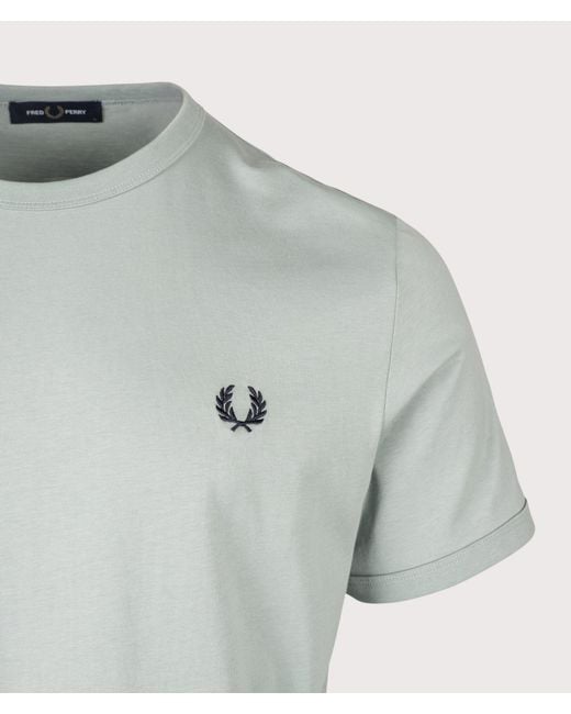 Fred Perry Gray Regular Fit Ringer T-Shirt for men