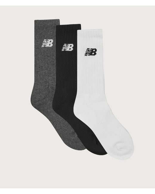 New Balance Black Nb Everyday 3 Pack Crew Socks for men